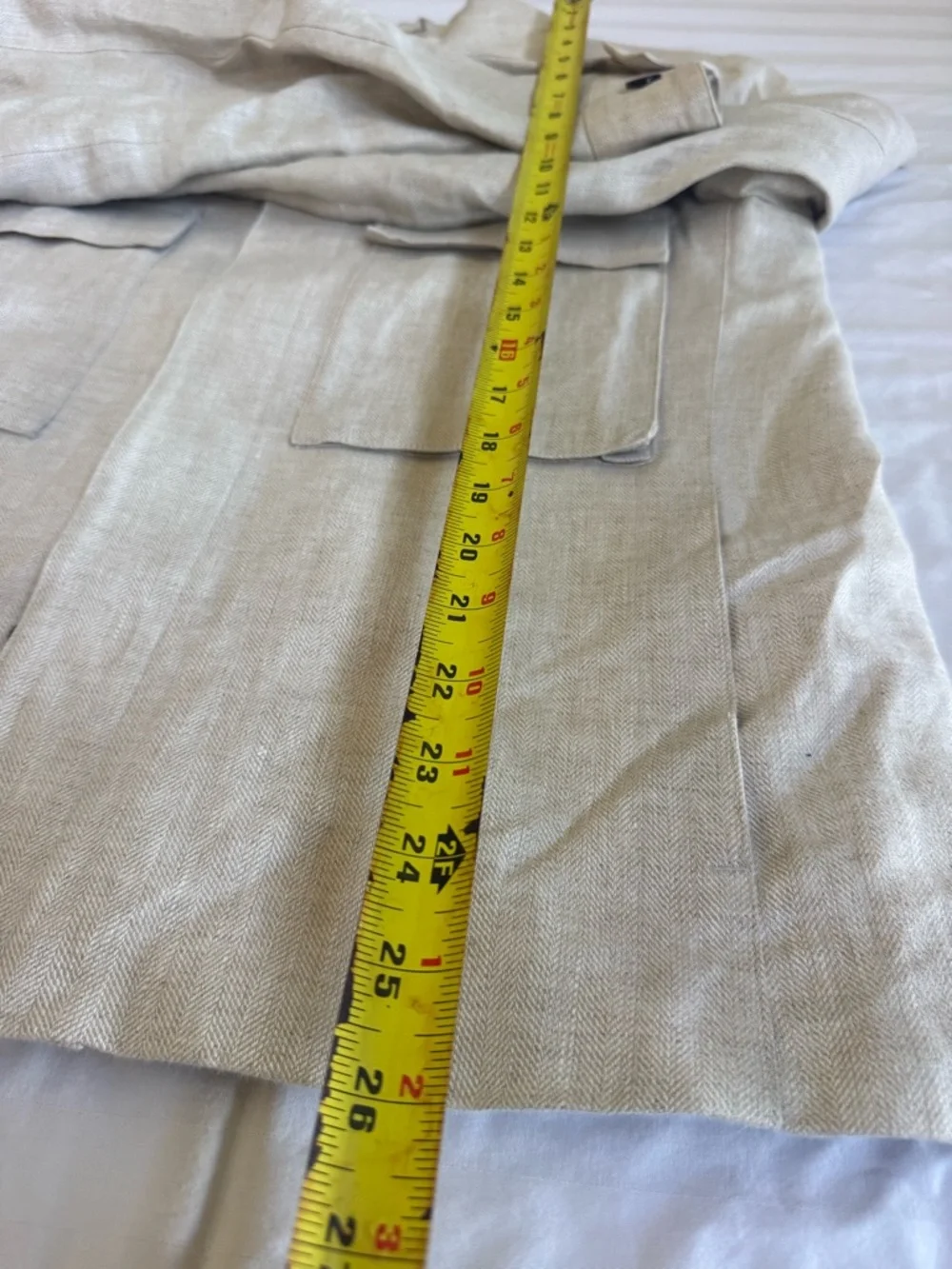 Handsome Banana Republic Beige Linen-Blend Shirt Jacket Men’s Small